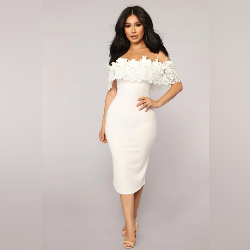 Midnight in Moscow Dress - White